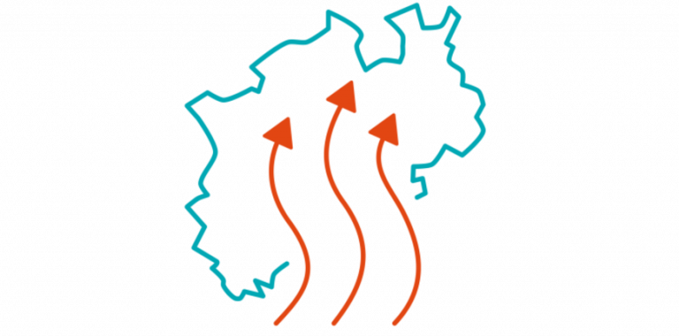 Das Icon steht für die landesweite Erkundung.