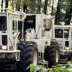 Vibro Trucks während der Pilotseismik.