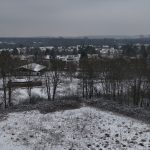 Geplanter Bohrplatz in Köln-Dellbrück im Winter